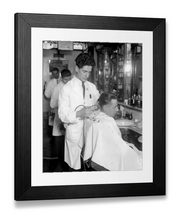 Framed Print : Barbers Shop Framed Print : Barbers Shop