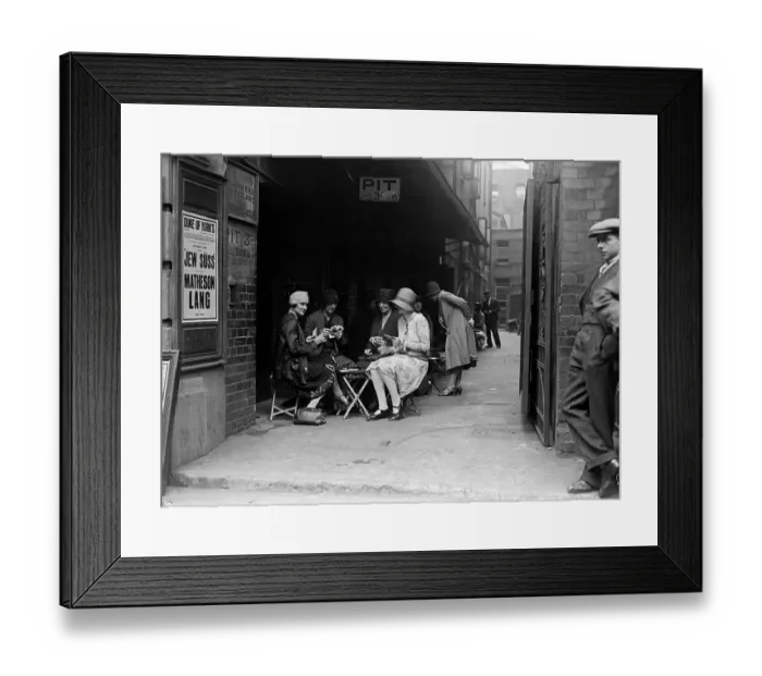 Framed Print : Theatre Queue Framed Print : Theatre Queue