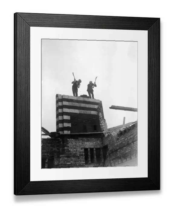 Framed Print : Demolition Crew Framed Print : Demolition Crew