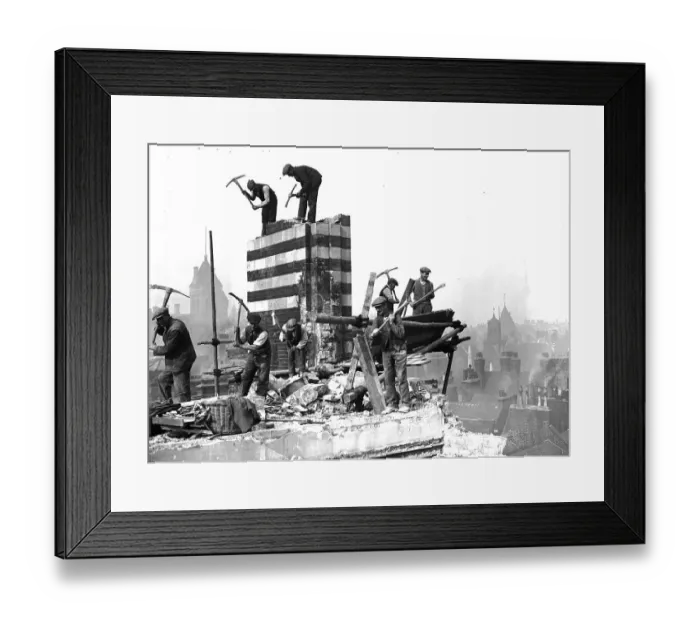 Framed Print : Demolition Crew Framed Print : Demolition Crew