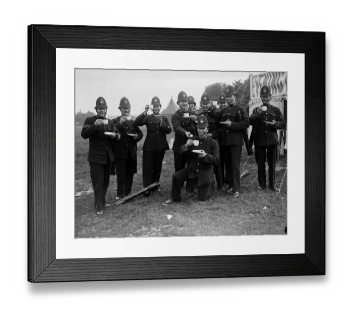Framed Print : Copper's Cuppa Framed Print : Copper's Cuppa
