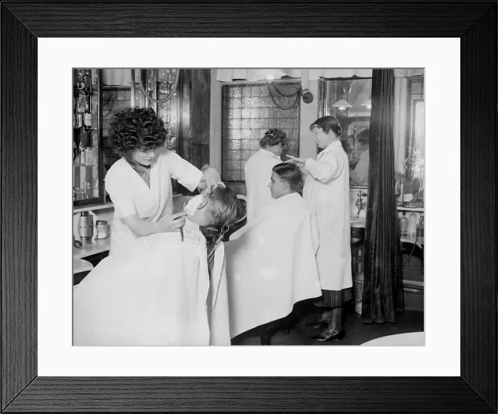 Framed Print : Women Barbers Framed Print : Women Barbers
