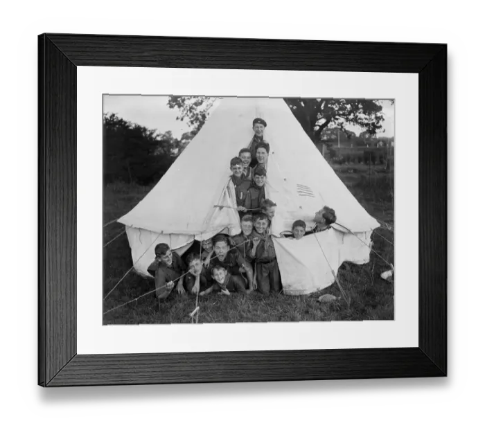 Framed Print : Scout Tent Framed Print : Scout Tent