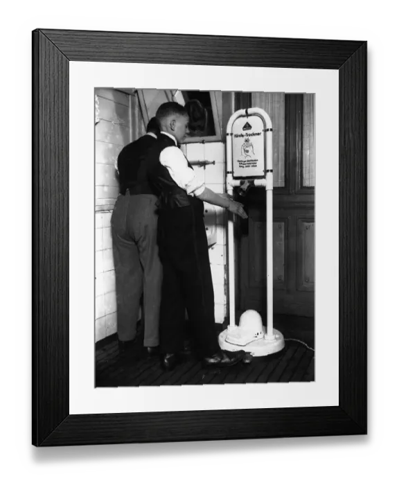 Framed Print : Hand-Drier Framed Print : Hand-Drier