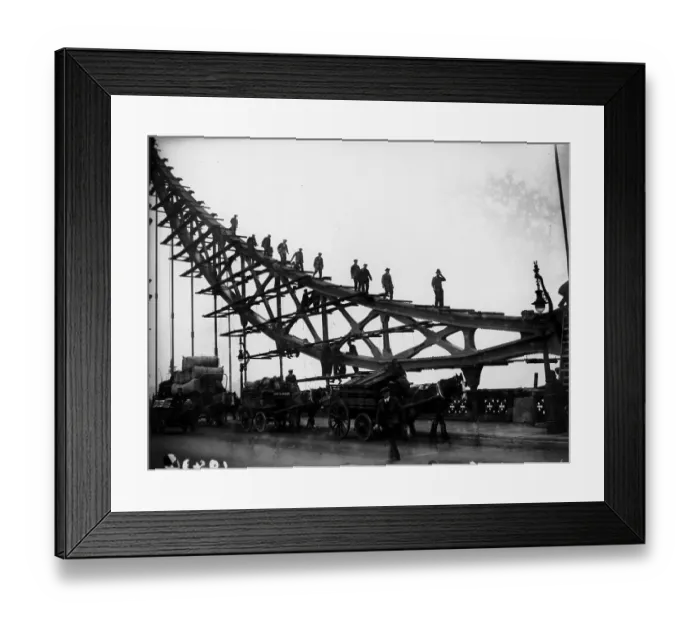 Framed Print : Walking On Chain Framed Print : Walking On Chain