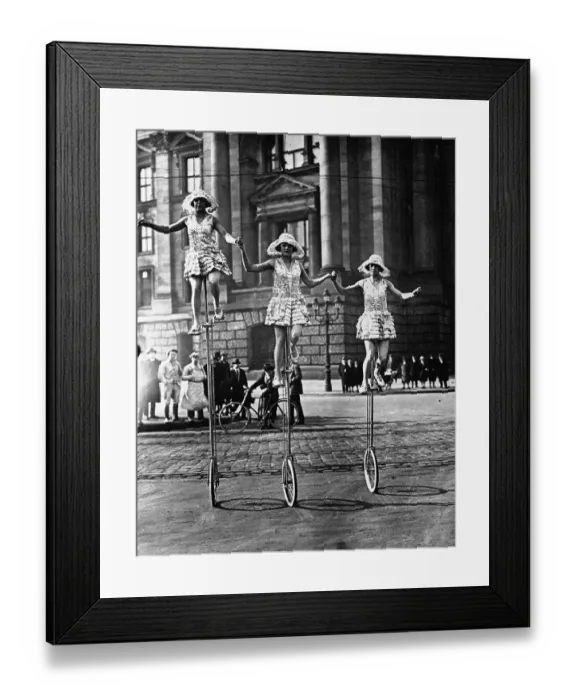 Framed Print : Trick Cyclists Framed Print : Trick Cyclists