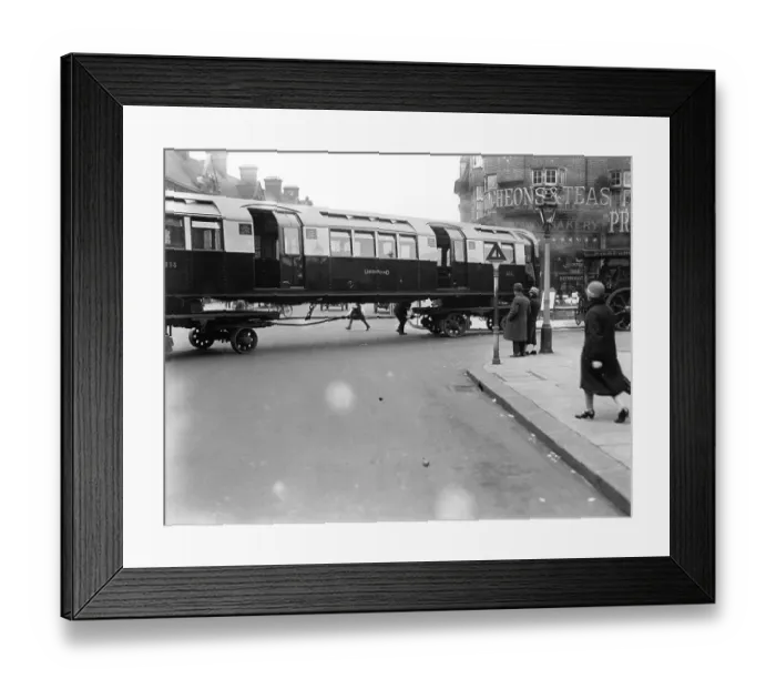 Framed Print : Tube Overground Framed Print : Tube Overground
