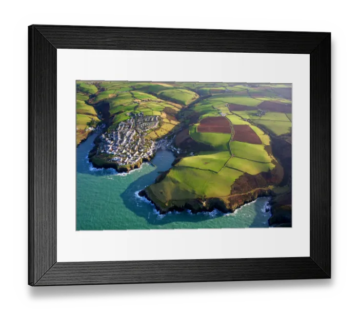 Framed Print : Port Isaac from above Framed Print : Port Isaac from above