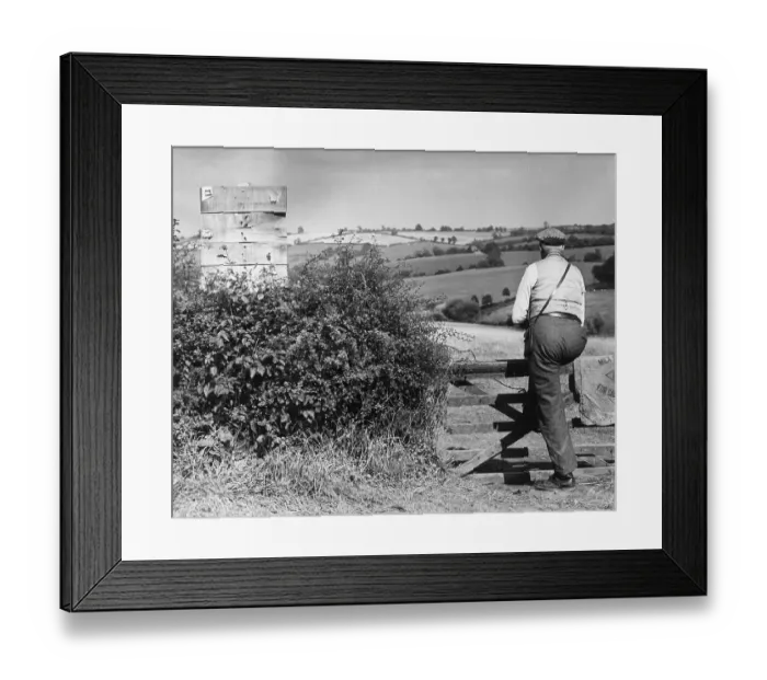 Framed Print : Abberley Farmer Framed Print : Abberley Farmer