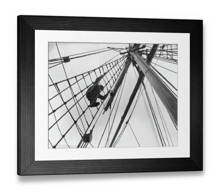 Framed Print : Climbing Rigging Framed Print : Climbing Rigging