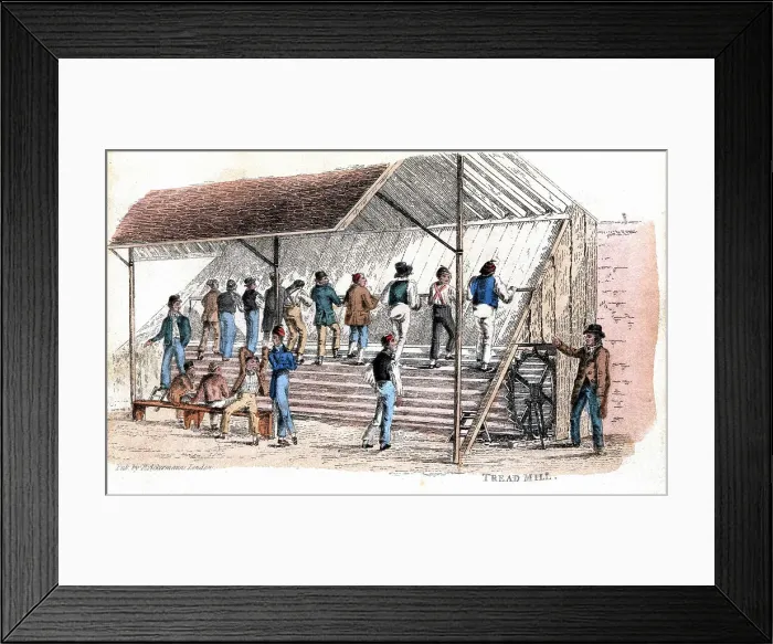 Framed Print : Prisoners working in prison Framed Print : Prisoners working in prison