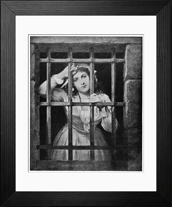 Framed Print : Charlotte Corday in Prison by Charles Louis Muller - 19th Century Framed Print : Charlotte Corday in Prison by Charles Louis Muller - 19th Century