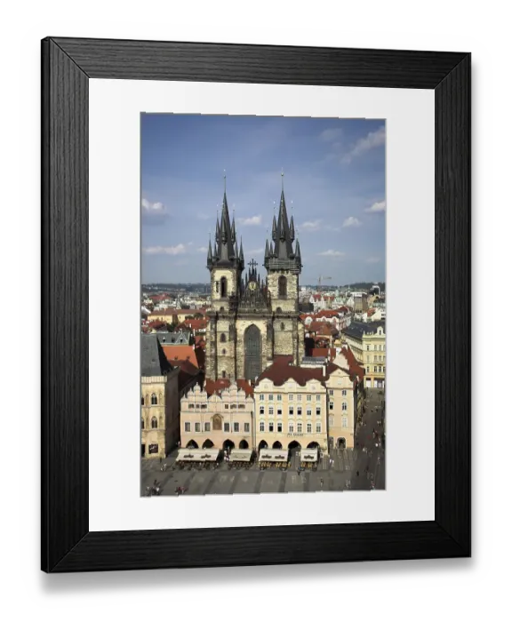 Framed Print : Tyn Cathedral in Stare Mesto, the Old Town Square, Prague, Czech Republic Framed Print : Tyn Cathedral in Stare Mesto, the Old Town Square, Prague, Czech Republic