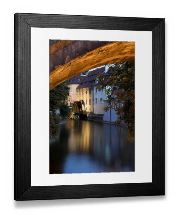 Framed Print : Kampa Island Watermill, Prague, Czech Republic