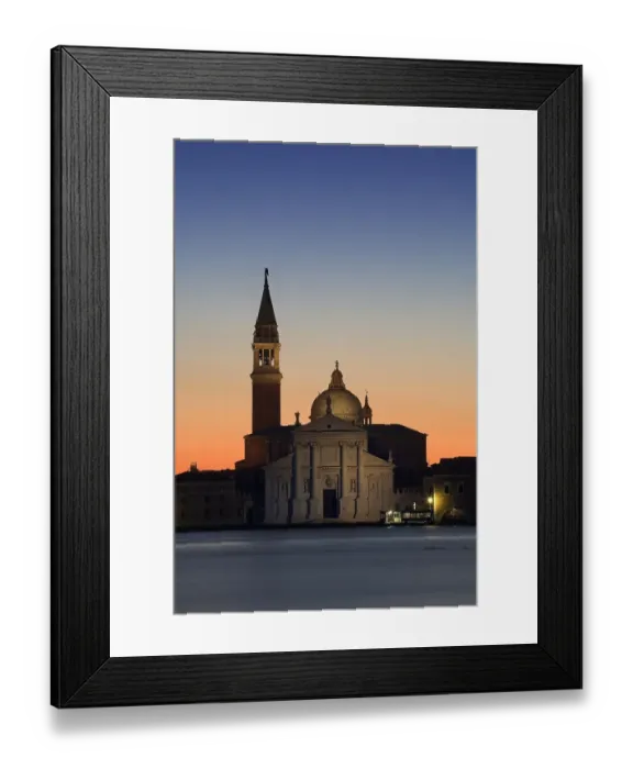 Framed Print : Campo San Georgio at dusk, Venice, Italy Framed Print : Campo San Georgio at dusk, Venice, Italy