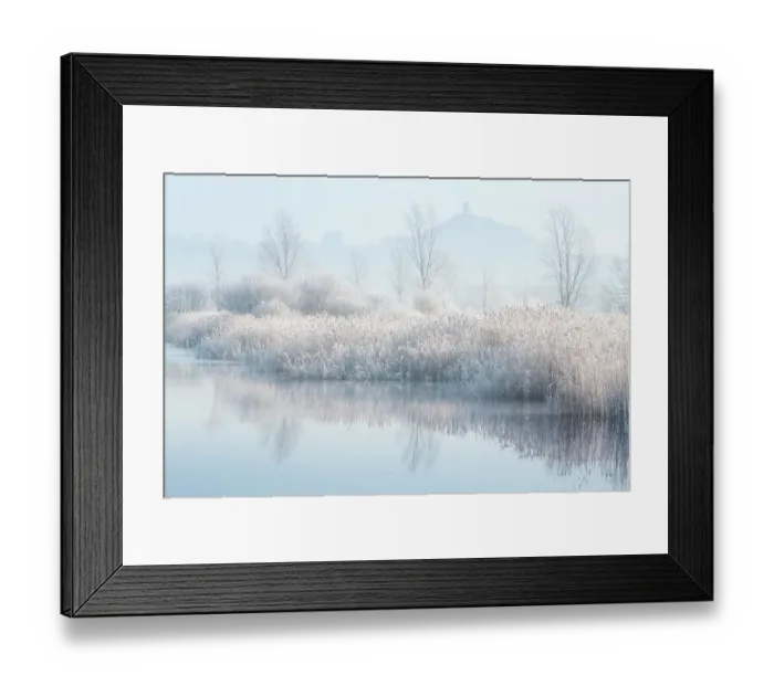 Framed Print : Frosty morning Glastonbury Tor, Somerset Framed Print : Frosty morning Glastonbury Tor, Somerset