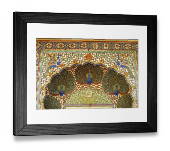 Framed Print : Peacock Doorway Framed Print : Peacock Doorway