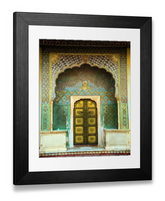 Framed Print : Decorated doors of city palace, Jaipur, India Framed Print : Decorated doors of city palace, Jaipur, India