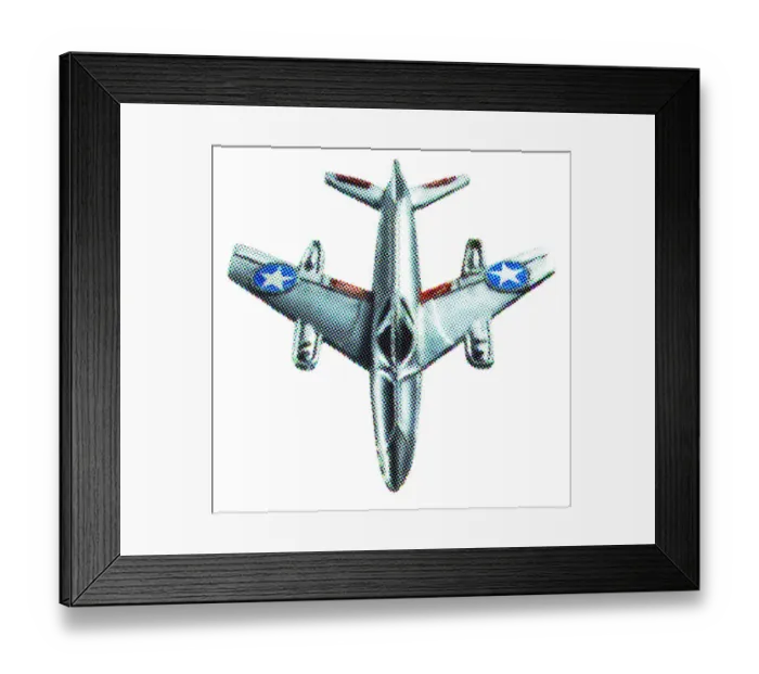 Framed Print : Silver Jet Airplane Framed Print : Silver Jet Airplane