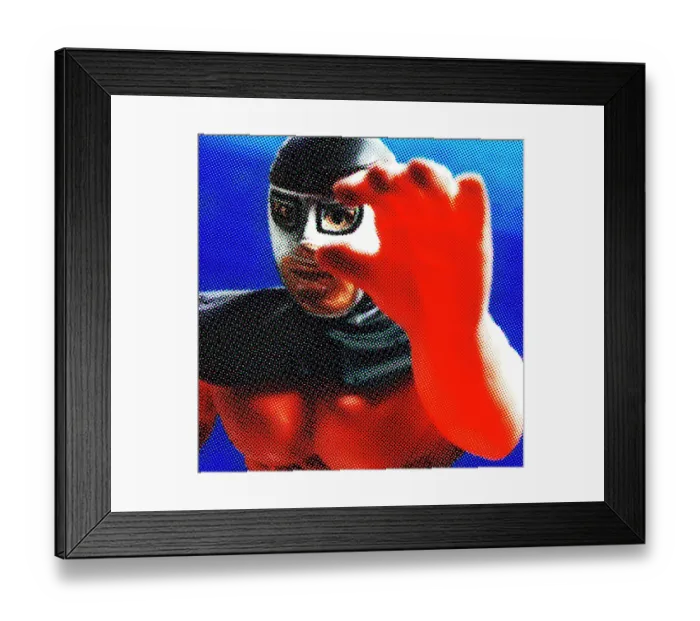 Framed Print : Mexican Wrestler Wearing Mask Framed Print : Mexican Wrestler Wearing Mask