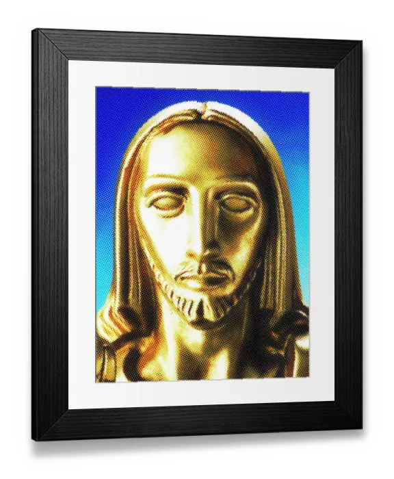 Framed Print : Bronze Head of Jesus Christ Framed Print : Bronze Head of Jesus Christ
