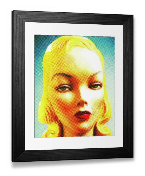 Framed Print : Close up of Blonde Woman Framed Print : Close up of Blonde Woman
