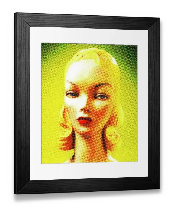 Framed Print : Sullen Blonde Woman Framed Print : Sullen Blonde Woman