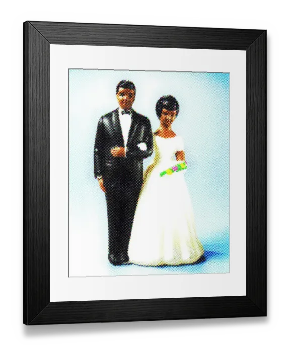 Framed Print : African American Bride and Groom Framed Print : African American Bride and Groom
