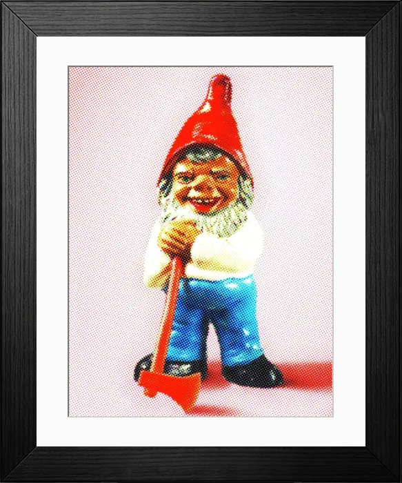 Framed Print : Gnome With Axe