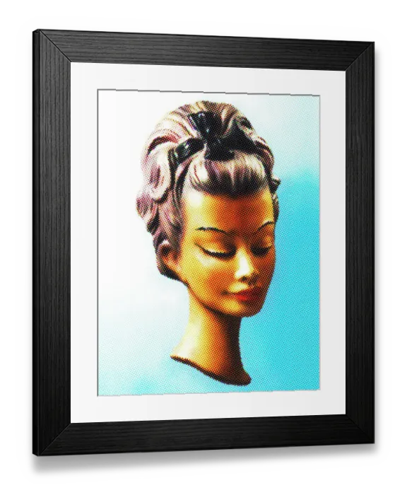 Framed Print : Woman's Head Framed Print : Woman's Head