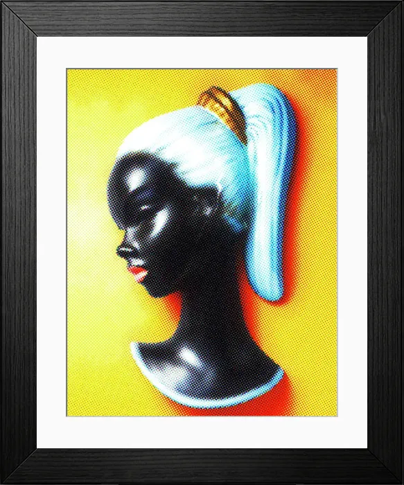 Framed Print : Painted Woman's Head