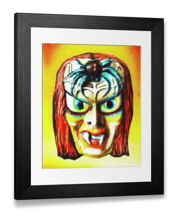 Framed Print : Monster Mask