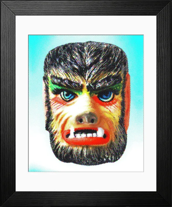 Framed Print : Monster Mask