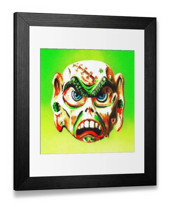 Framed Print : Monster Mask