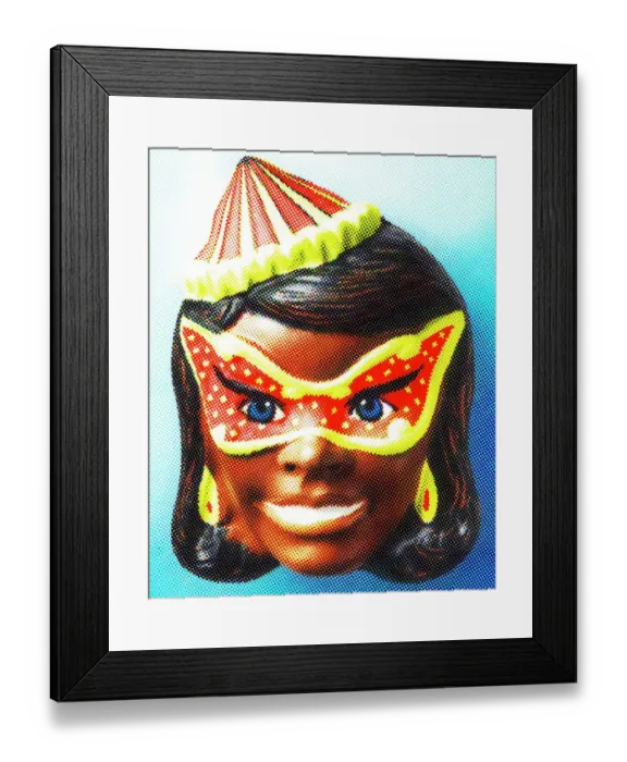 Framed Print : Female Mask Framed Print : Female Mask