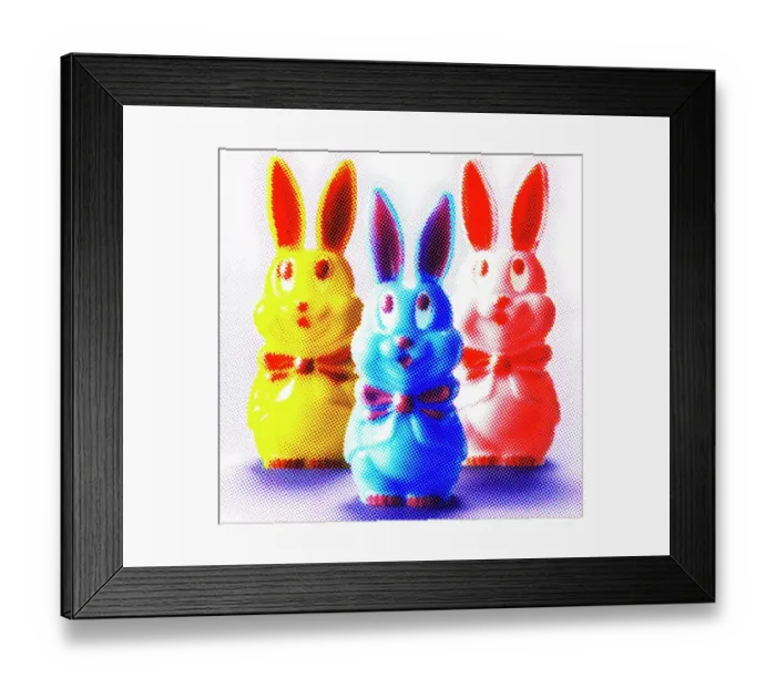 Framed Print : Three Bunnies Framed Print : Three Bunnies
