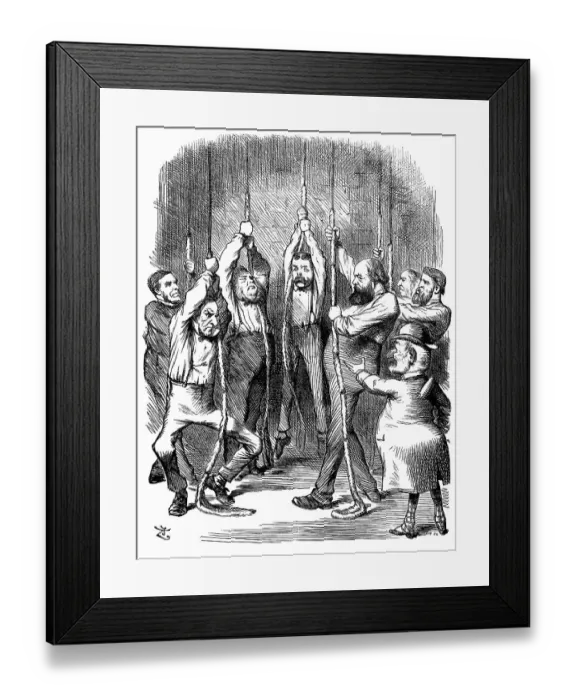 Framed Print : British satire caricature comic cartoon illustration Framed Print : British satire caricature comic cartoon illustration