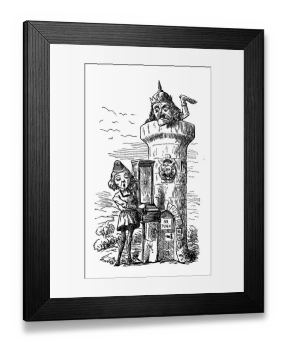 Framed Print : British satire caricature comic cartoon illustration Framed Print : British satire caricature comic cartoon illustration