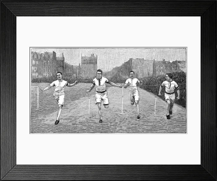 Framed Print : Sprinting to the Finishing Line