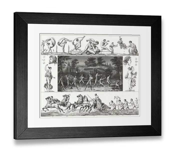 Framed Print : Greek Games Framed Print : Greek Games