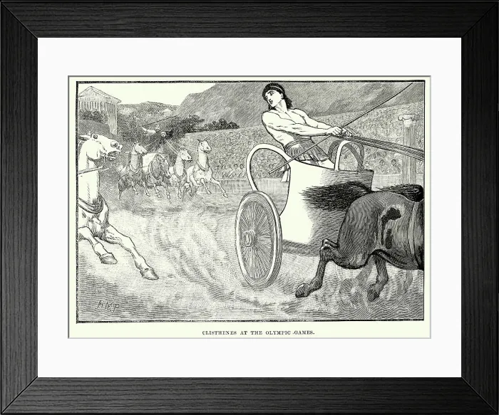Framed Print : Ancient Greece - Cleisthenes at the Olympic Games Framed Print : Ancient Greece - Cleisthenes at the Olympic Games