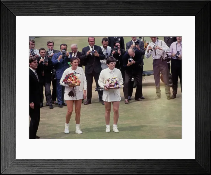 Framed Print : Judy Tegart And Billie Jean King Framed Print : Judy Tegart And Billie Jean King