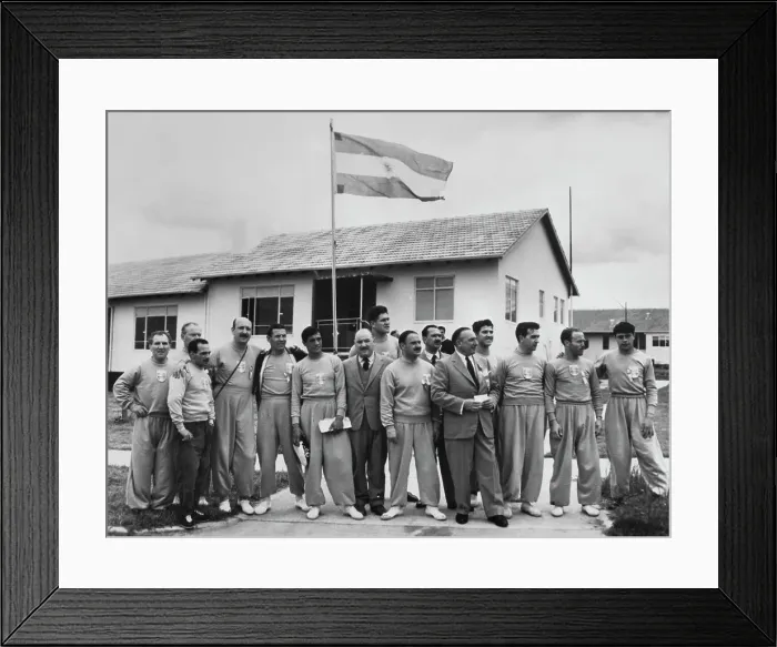 Framed Print : Argentine Olympic Team In Melbourne
