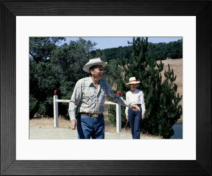 Framed Print : Reagans At Rancho del Cielo Framed Print : Reagans At Rancho del Cielo