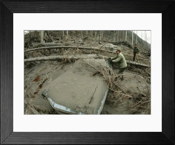 Framed Print : Aftermath of Mount St Helens Eruption