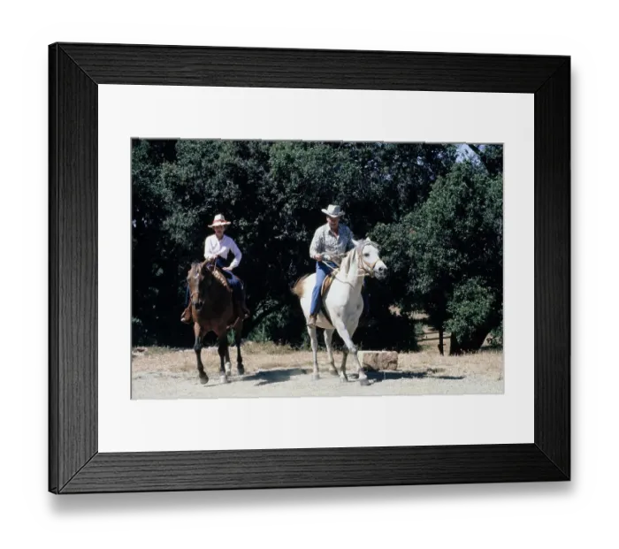 Framed Print : Reagans At Rancho del Cielo Framed Print : Reagans At Rancho del Cielo