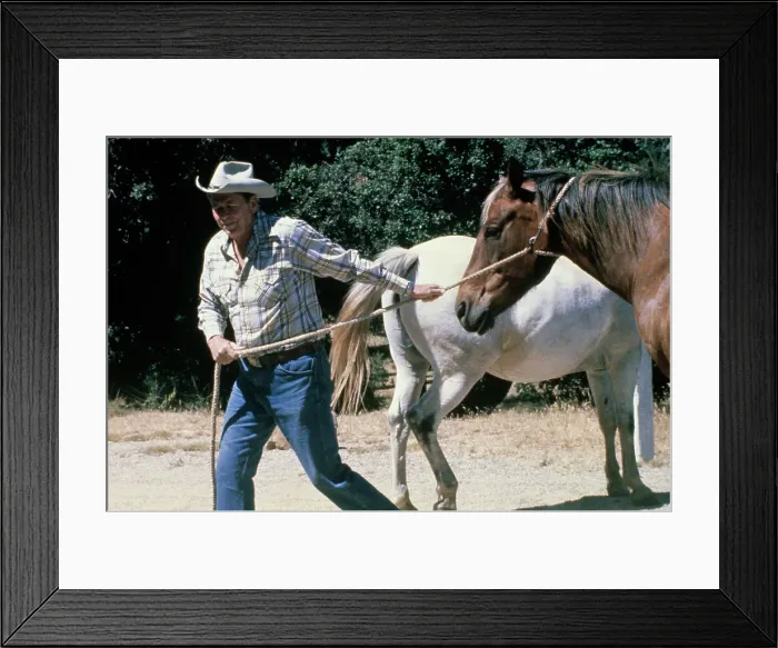 Framed Print : Ronald Reagan At Rancho del Cielo Framed Print : Ronald Reagan At Rancho del Cielo