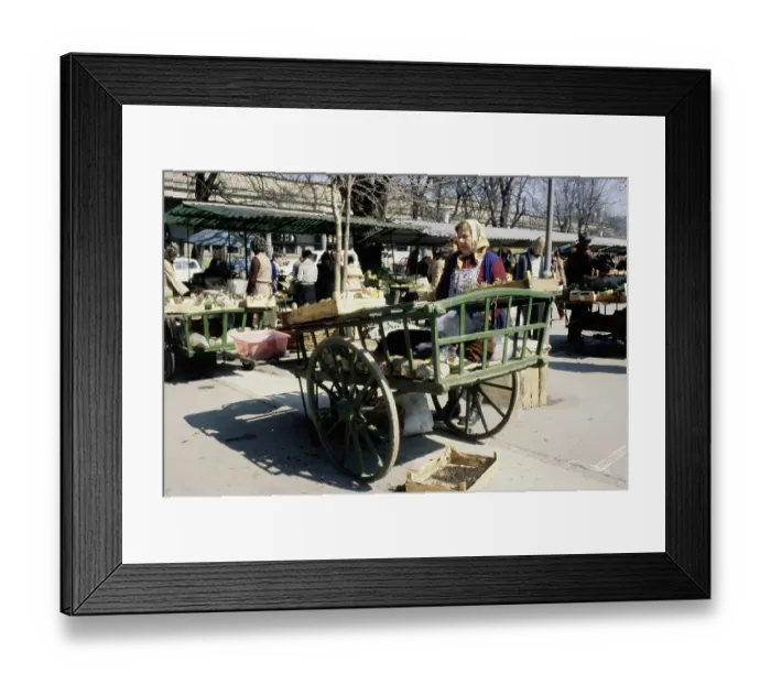Framed Print : Stalls At Ljubljana Market