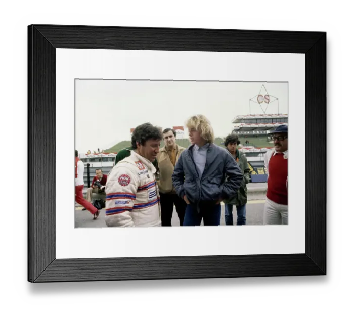 Framed Print : Leif Garrett And Mario Andretti Framed Print : Leif Garrett And Mario Andretti