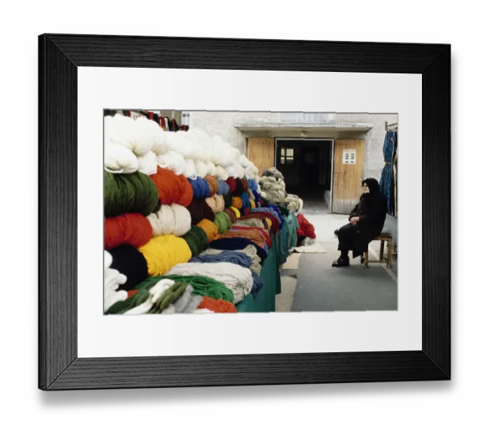 Framed Print : Yarn Stall, Ljubljana Framed Print : Yarn Stall, Ljubljana